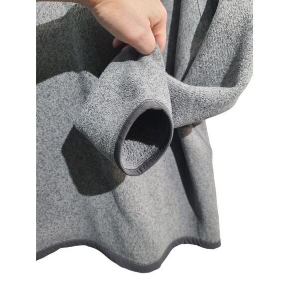 The North Face Men's Gray Gordon Lyons Fleece Knit Quarter-Zip Pullover Size L - Picture 3 of 6